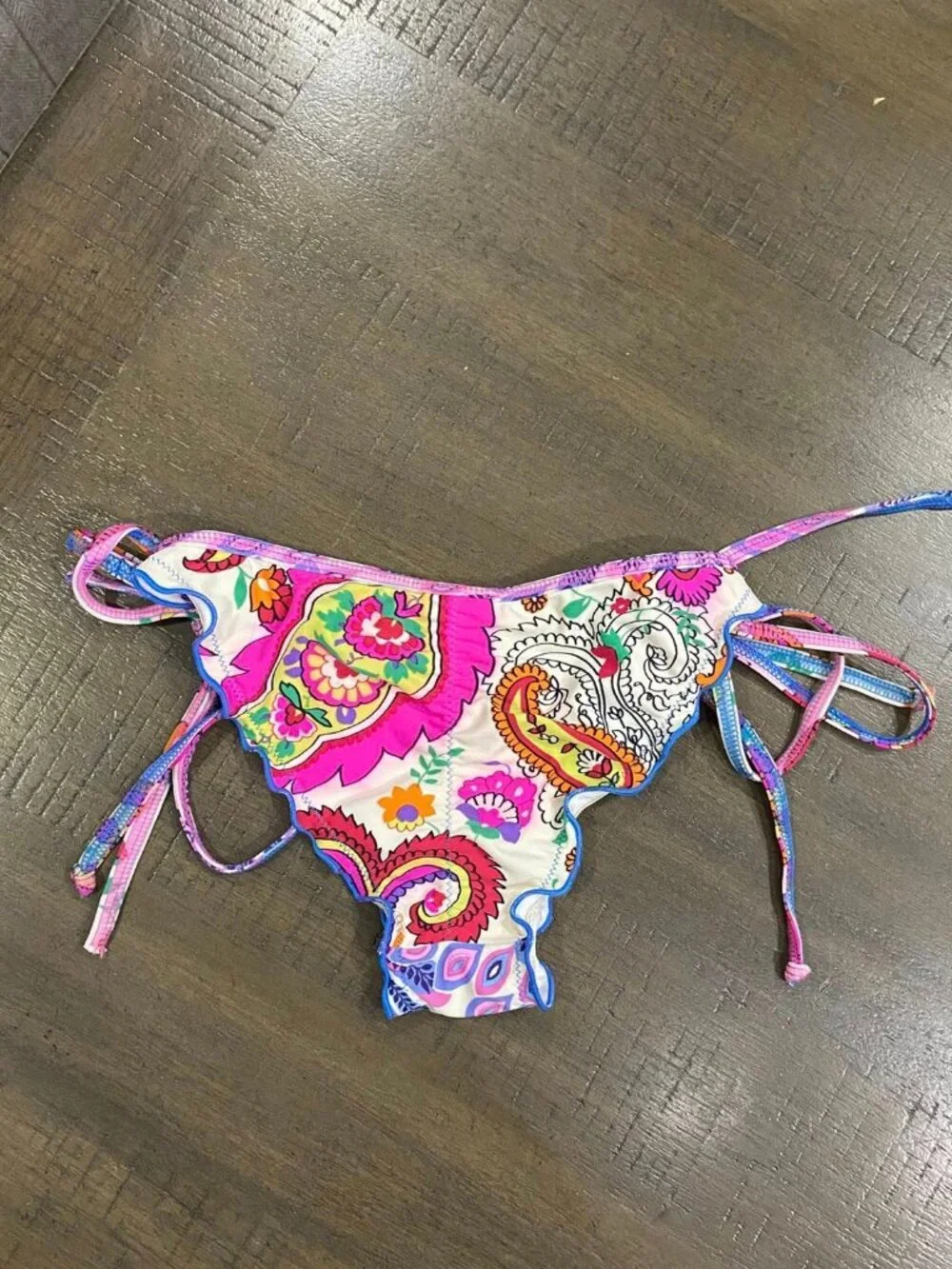 AGUA BENDITA Multicolor sequined swimsuit bottom, size S - Picture 5 of 11